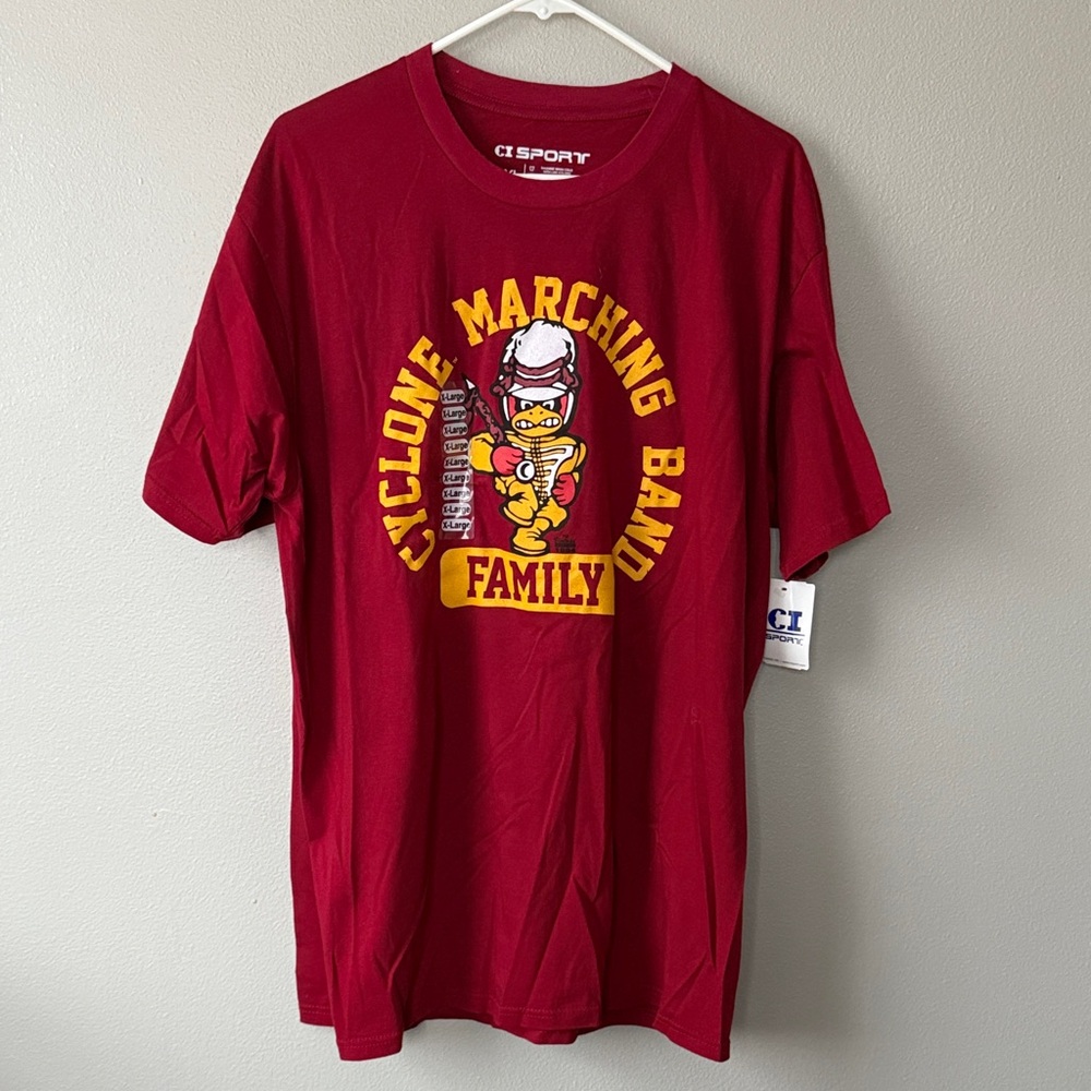 Iowa State Cyclones Marching Band Family T Shirt NWT Size XL